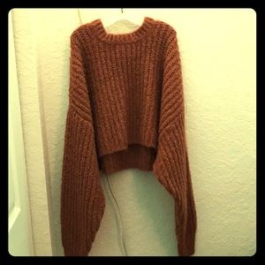 Comfortable cropped sweater